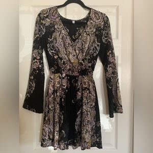 Long sleeve floral dress